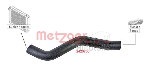 METZGER 2420755 Kühlerschlauch
